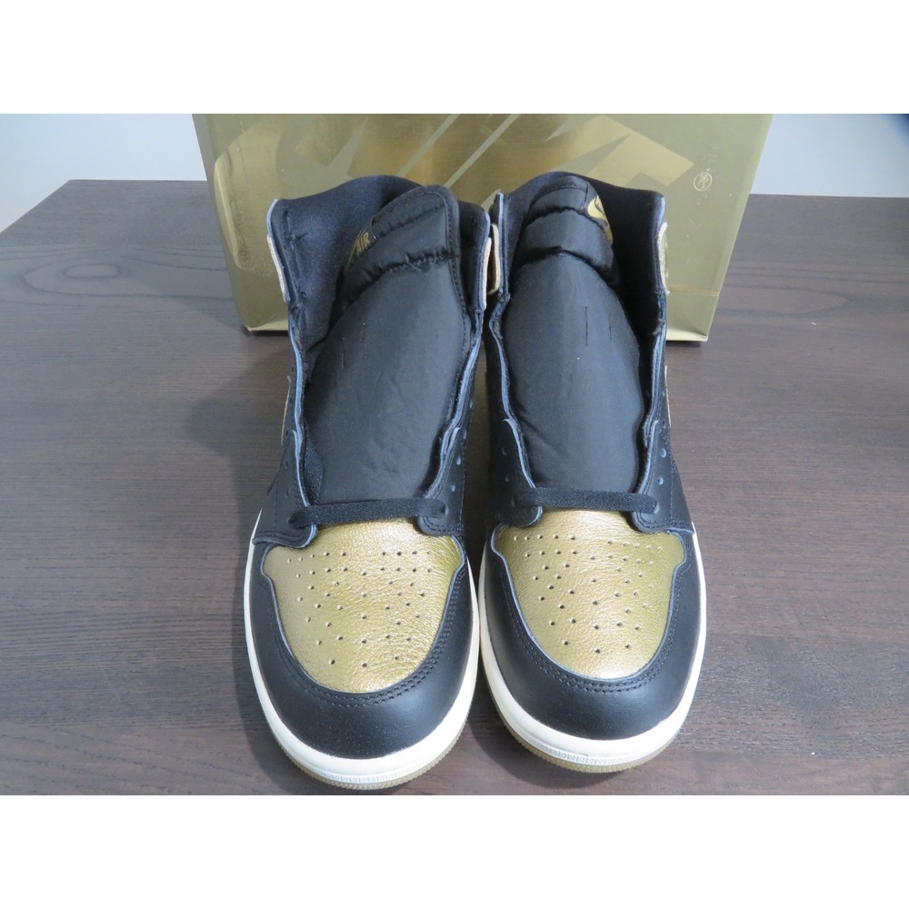 Air Jordan 1 Retro High OG Black Metallic Gold Mens Size 11.5 DZ5485-071 Shoes - Picture 2 of 10
